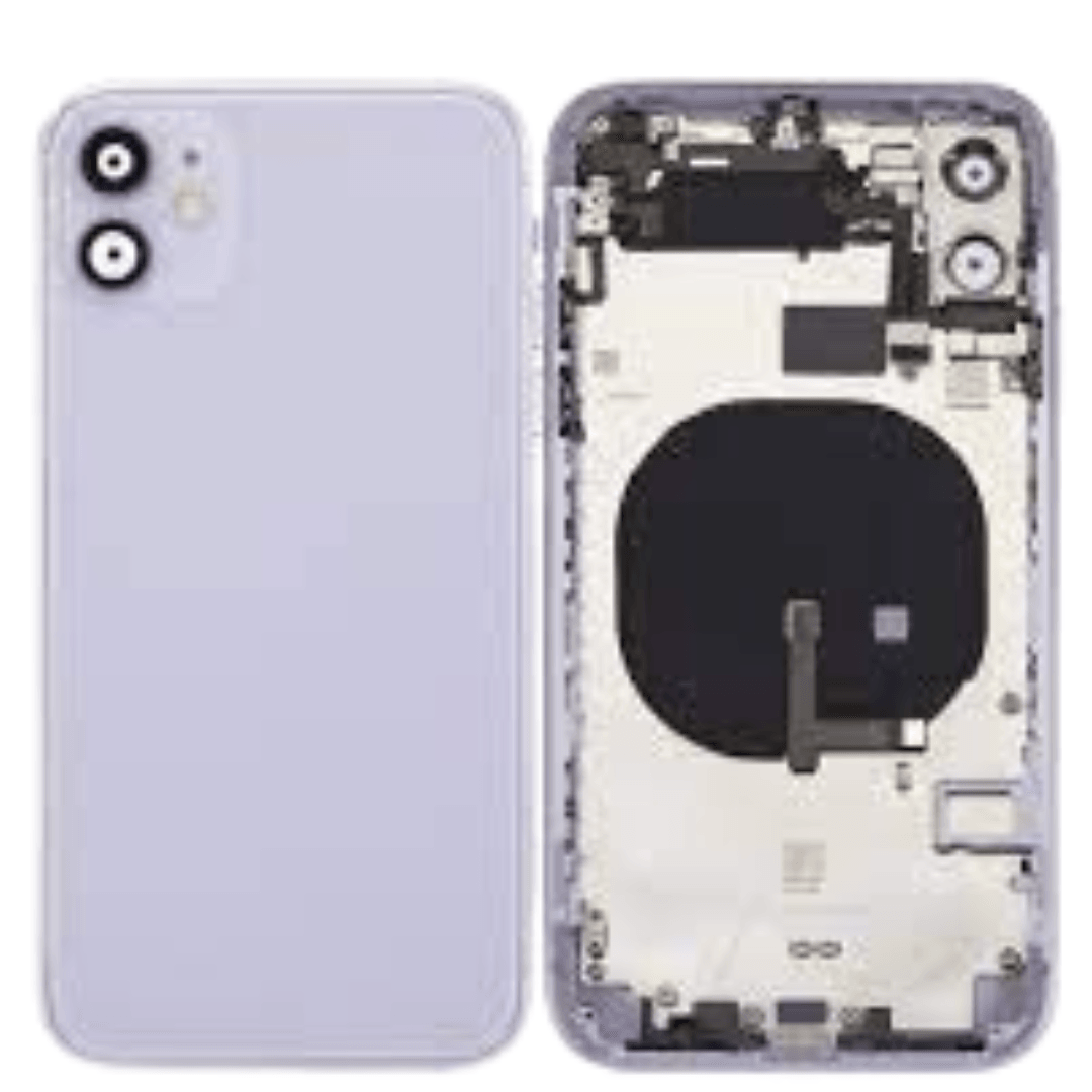 Back Housing With Side Keys & Power Button + Volume Button Flex Cable for iPhone 11 (PURPLE) - Best Cell Phone Parts Distributor in Canada, Parts Source Back Housing With Side Keys & Power Button + Volume Button Flex Cable for iPhone 11 (PURPLE) - Best Cell Phone Parts Distributor in Canada, Parts Source